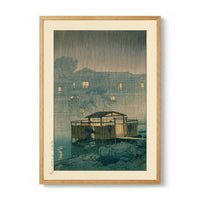 Shuzenji in Rain Art Print by Hasui - Kuriosis Fine Art GmbH
