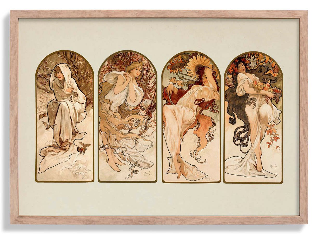 Le Printemps de Alfons Mucha - Reproduction d'art haut de gamme Le Printemps de Alfons Mucha - Reproduction d'art haut de gamme