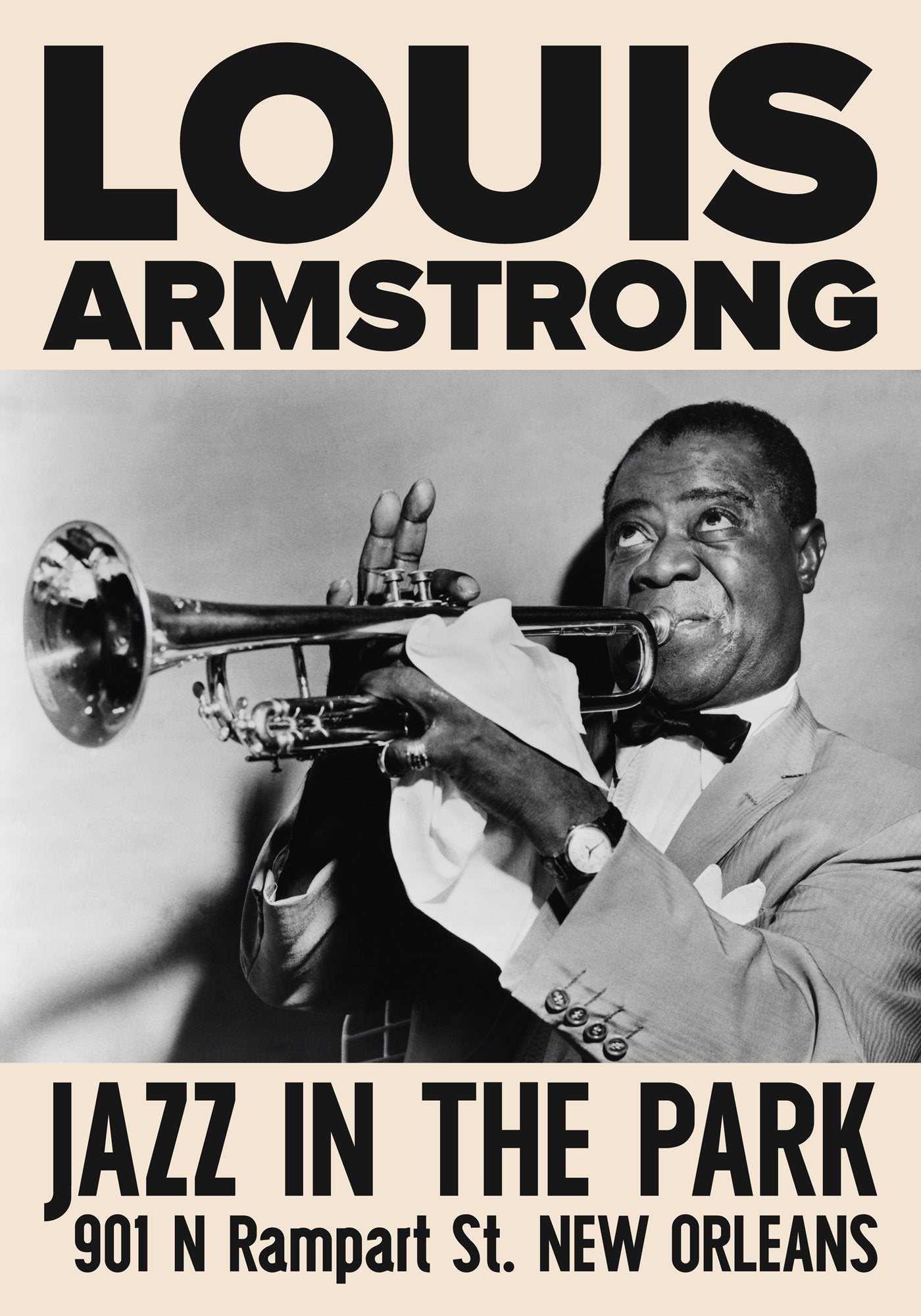 dyd Alt det bedste ærme Louis Armstrong Jazz Concert Poster – Kuriosis