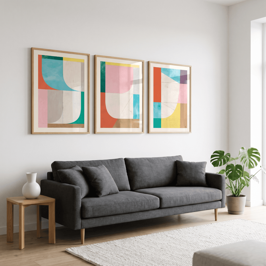 Geometrische Pastelle