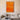 Vibrant Orange Bathroom by Bethany Young Canvas Print - Kuriosis Fine Art GmbH