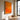 Vibrant Orange Bathroom by Bethany Young Canvas Print - Kuriosis Fine Art GmbH