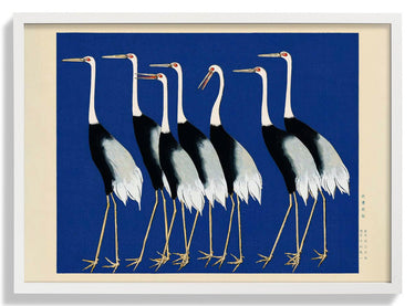 7 Birds by Korin in Blue - Kuriosis Fine Art GmbH