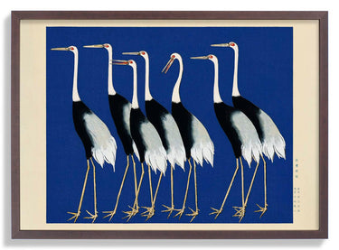 7 Birds by Korin in Blue - Kuriosis Fine Art GmbH