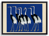 7 Birds by Korin in Blue - Kuriosis Fine Art GmbH