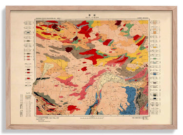 Geological Chart of Asia — Mongolia Map Poster