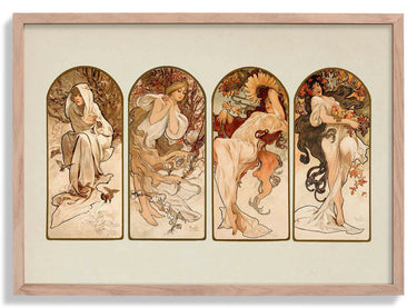 The Seasons by Alphonse Mucha