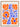 Blumen Blue Orange Papiers Découpés Art Exhibition Poster