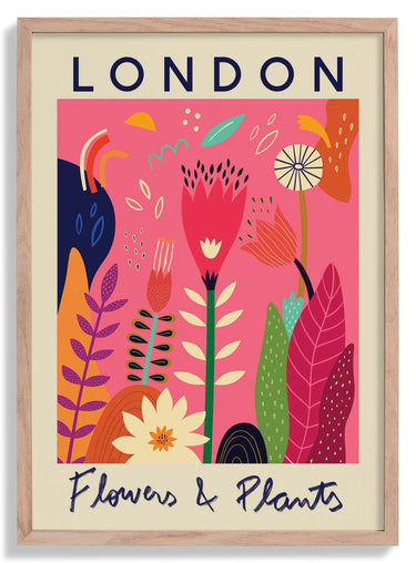 London Flower Market Poster