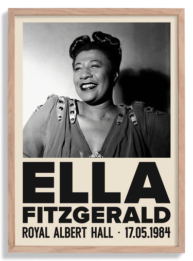 Ella Fitzgerald Jazz Concert Poster