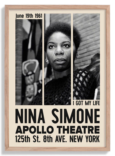 Nina Simone Jazz Concert Poster