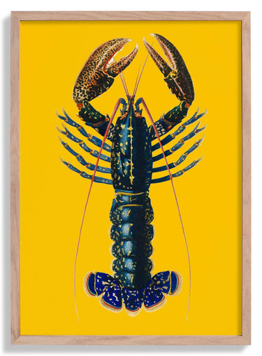 Lobster Yellow Poster