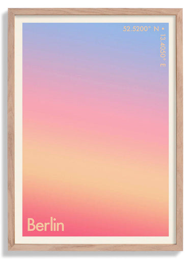 Berlin Sunset City Art Print