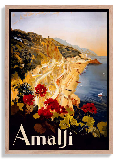 Amalfi Italy Travel Poster