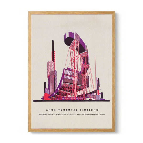 Demonstration of complex architectural forms by Yakov Chernikhov
