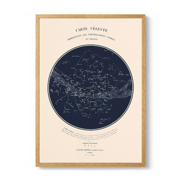 Carte Celeste Art Print par Aster