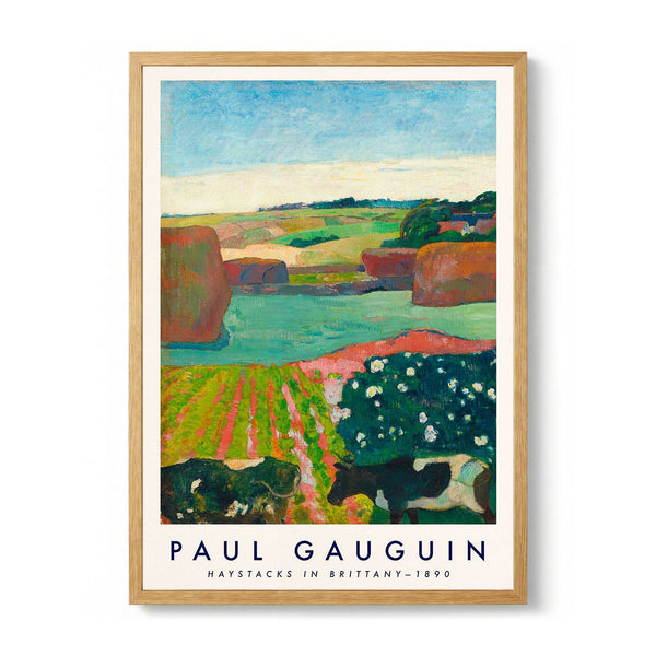 Haystacks In Brittany von Paul Gauguin