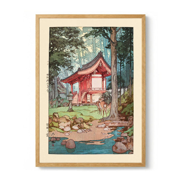 Shinrin no miya A shrine in the deep woods 1940 door Hiroshi Yoshida
