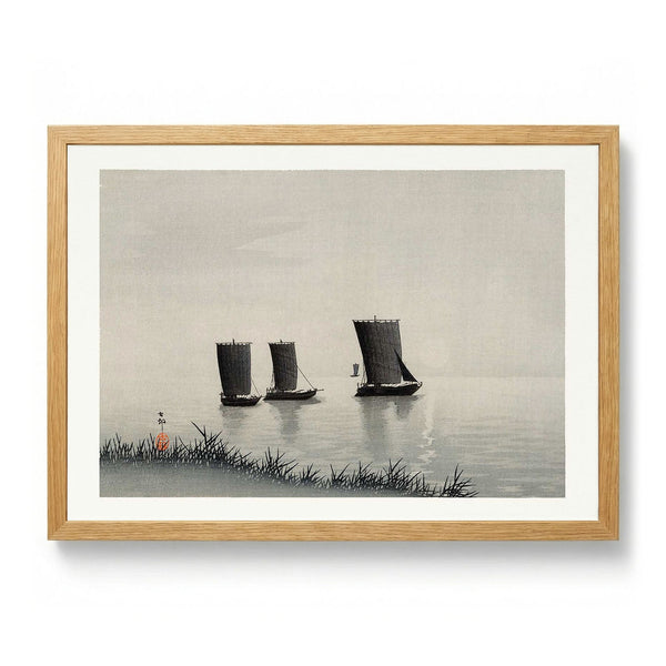 Fishing Boats door Ohara Koson