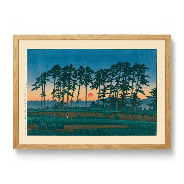 Setting Sun, Ichinokura Art Print von Kawase