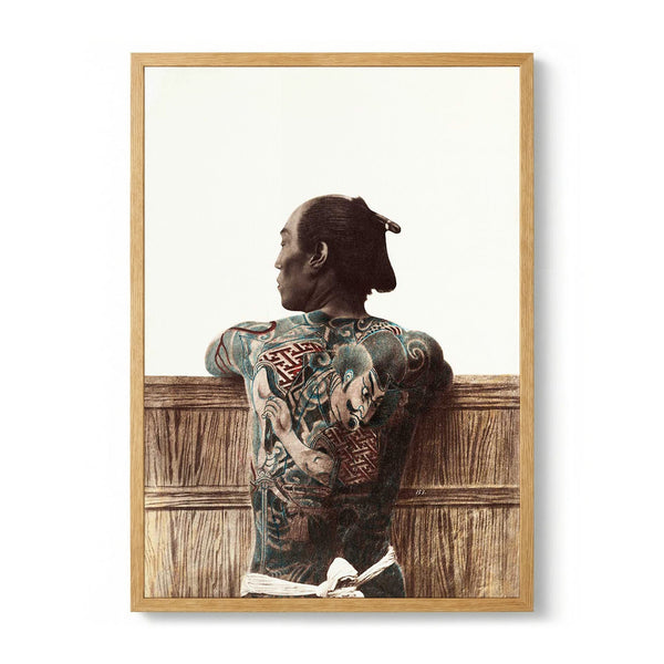Japanese Man with Tattoo door Kimbei