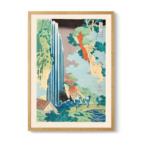Falls of Ono on the Kisokaidō di Katsushika Hokusai