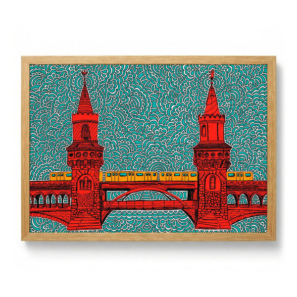 Berlin Oberbaumbrücke door Kaitlyn Parker