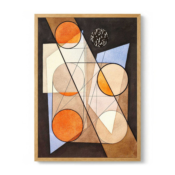 Composition aux cercles symétriques door László Moholy-Nagy