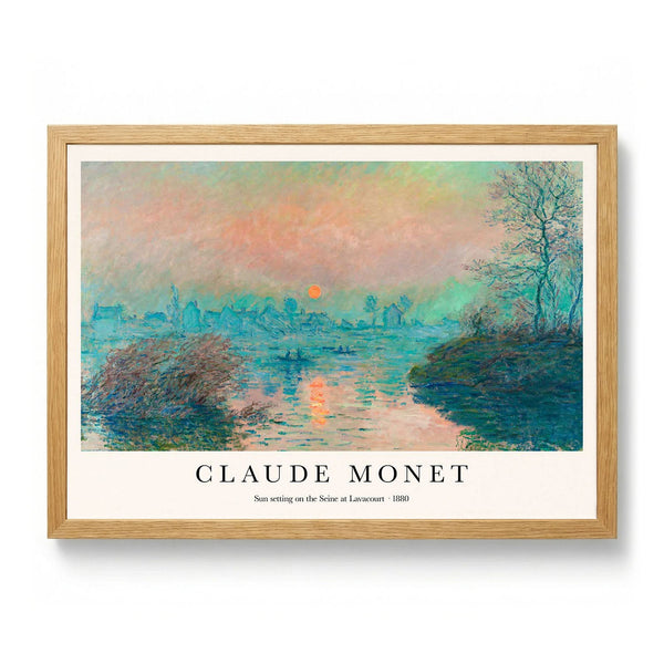 Sun setting on the Seine de Claude Monet