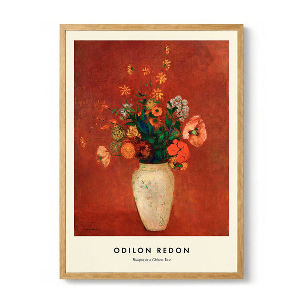 Bouquet in a Chinese Vase de Odilon Redon