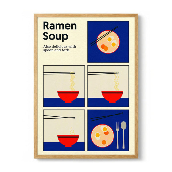 Poster Ramen Soup by Rosi Feist