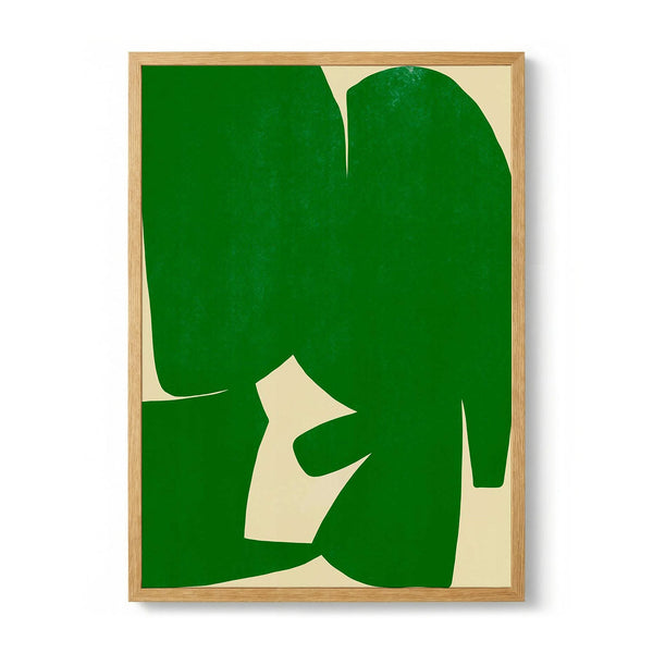 Large Abstract Cut Out In Green di Little Dean
