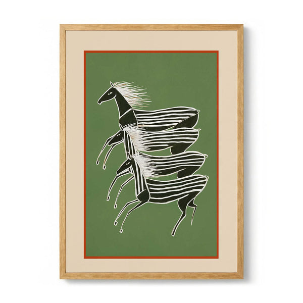 Horses In Stripes von City Art