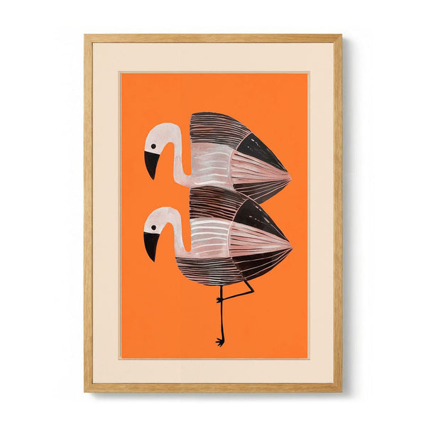 Tangerine Flamingos von City Art