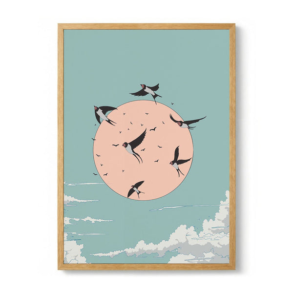 Swallows at Sunrise par Nicholas