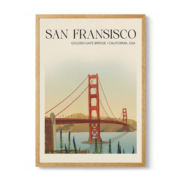San Fransisco Travel Poster by Andreas Magnusson