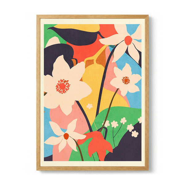 Abstract Art Landscape Flowers von ThingDesign