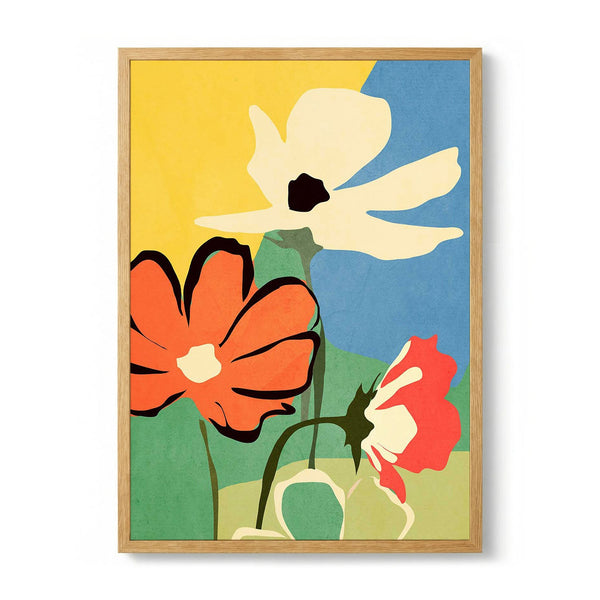 Modern Abstract Art Flowers von ThingDesign