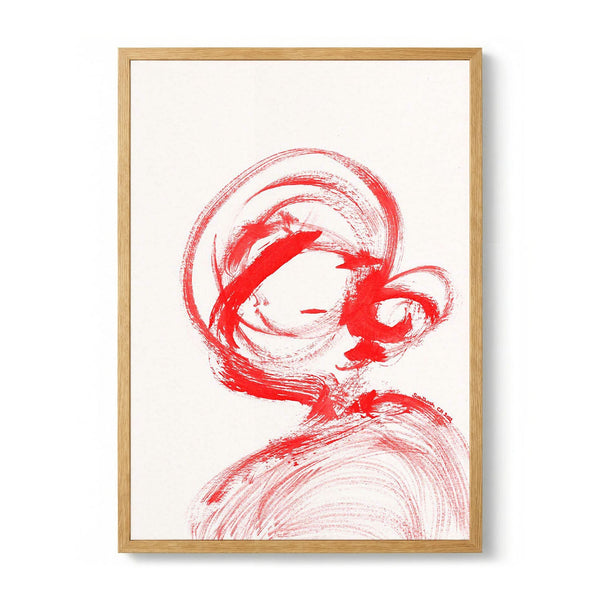 Swirling Red Essence by Santhosh ch