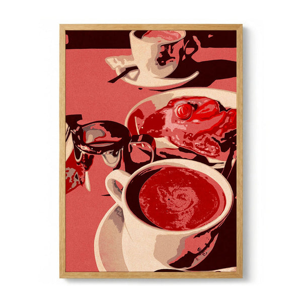 Red Coffee Morning by Katariina