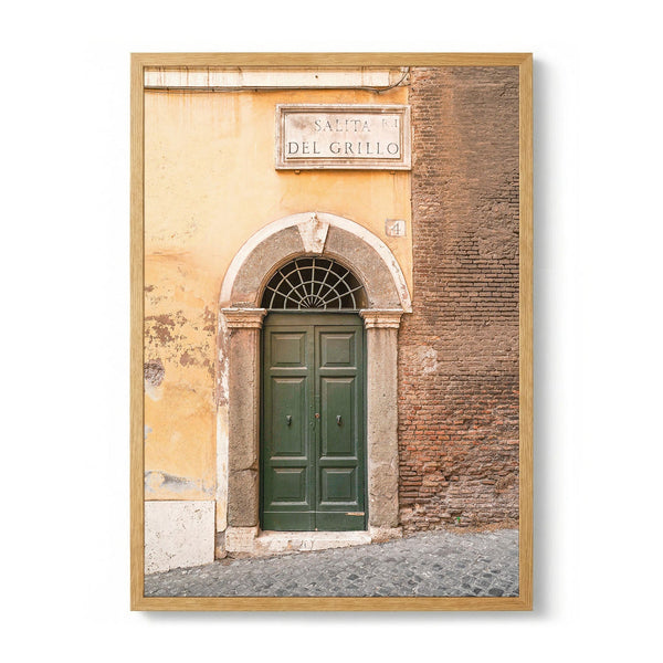 Old Roman Green Door by Henrike Schenk