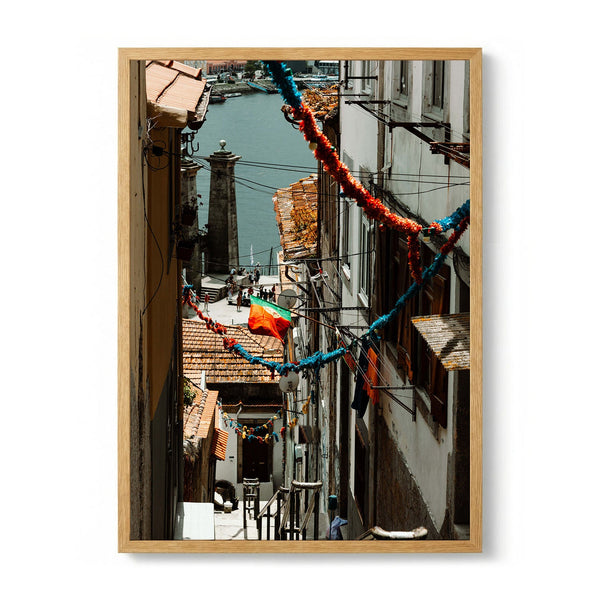 Festive European Street View by Aimee Giles