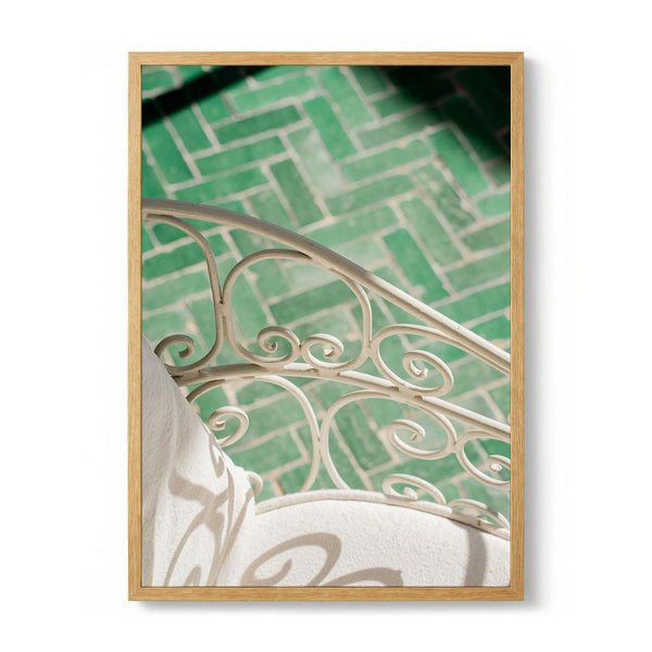 Sunny Green Tile Pattern by Henrike Schenk