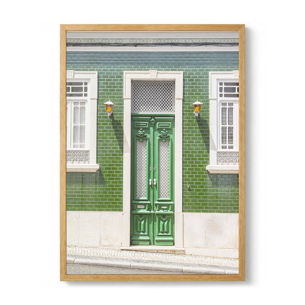 Ornate Green Door Facade by Henrike Schenk