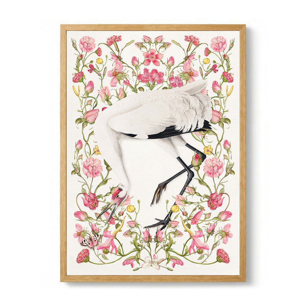Elegant Crane Pink Blooms by Marja van den