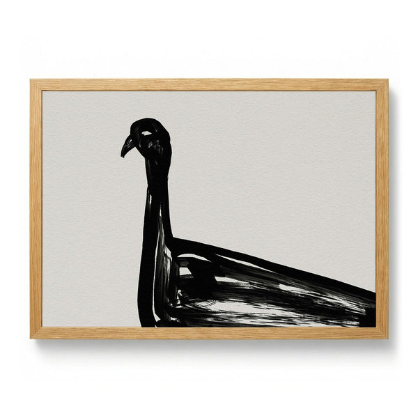 Abstract Crane Drawing by Josie George