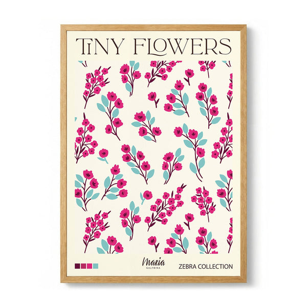 Tiny Pink Blooms by Maria Galybina