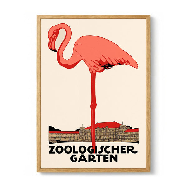 Flamingo Zoologischer Garten by Julius Klinger