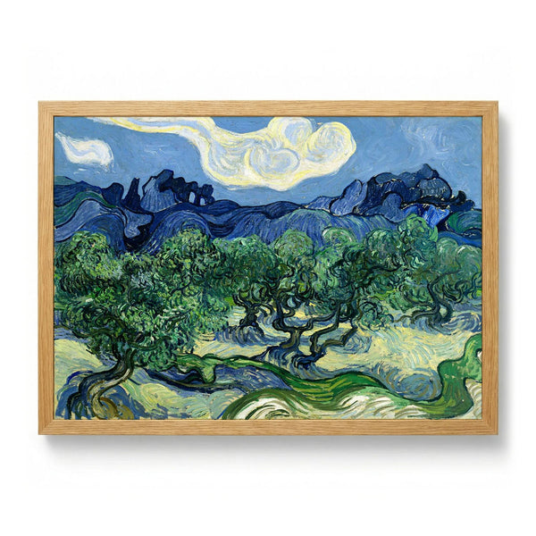 Olive Trees with the Alpilles in the Background by Van Gogh