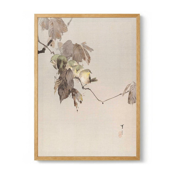 Birds on a Branch di Watanabe Seitei